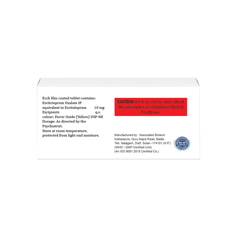 Escitalopram Oxalate Tablets IP 10mg