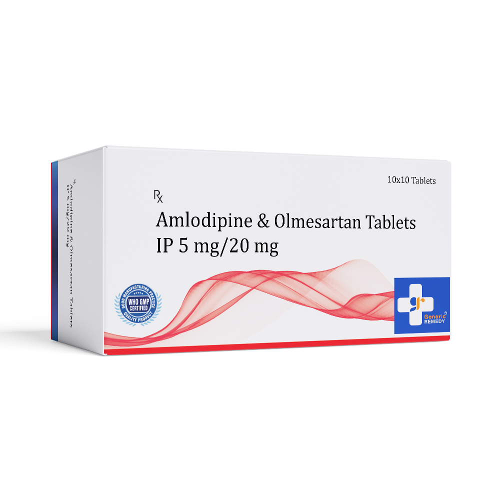 Amlodipine 5 mg & Olmesartan 20 mg Tablets IP