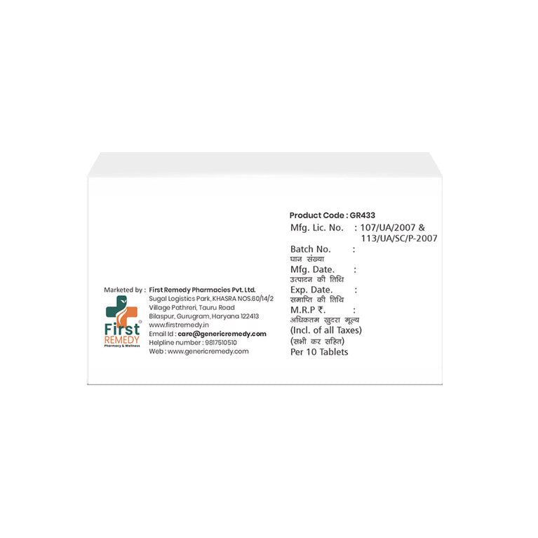 Box of Telmisartan 80mg & Hydrochlorothiazide 12.5mg tablets back image
