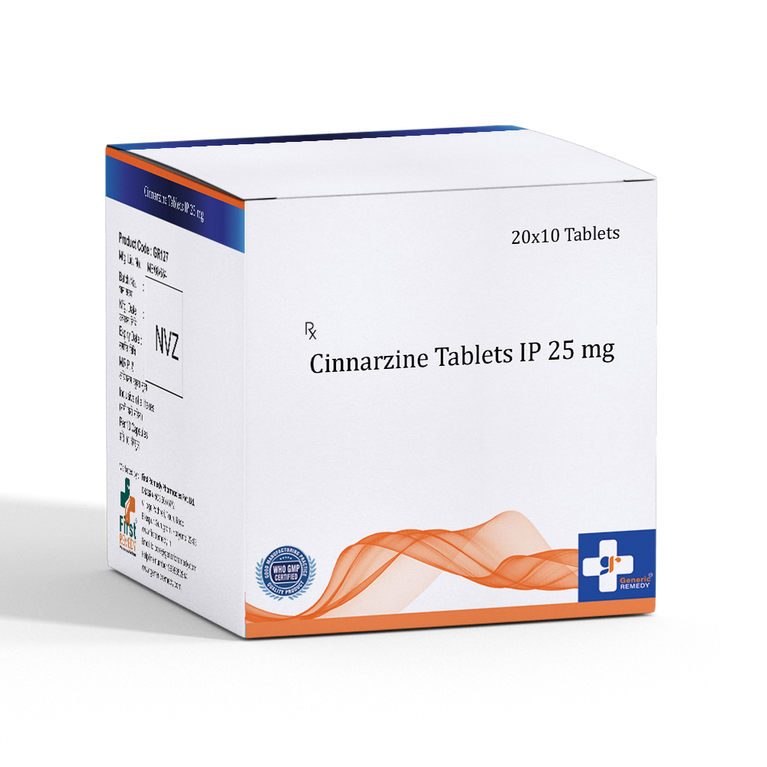 Cinnarzine 25mg Tablet IP