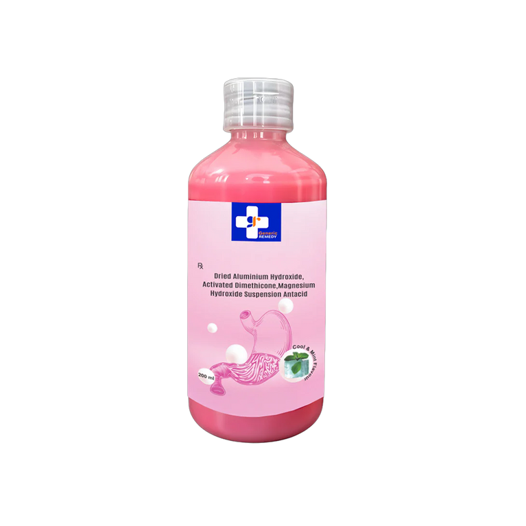 Dried aluminium hydroxide bottle front image