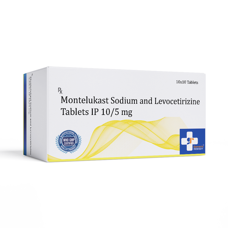 Montelukast Sodium & Levocetirizine tablets 10mg/5mg front image