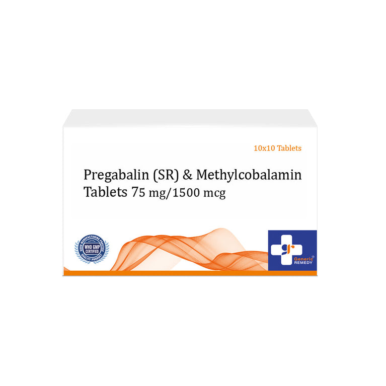 Pregabalin (Sustained release) 75mg & Methylcobalamin 1500mcg Tablets IP