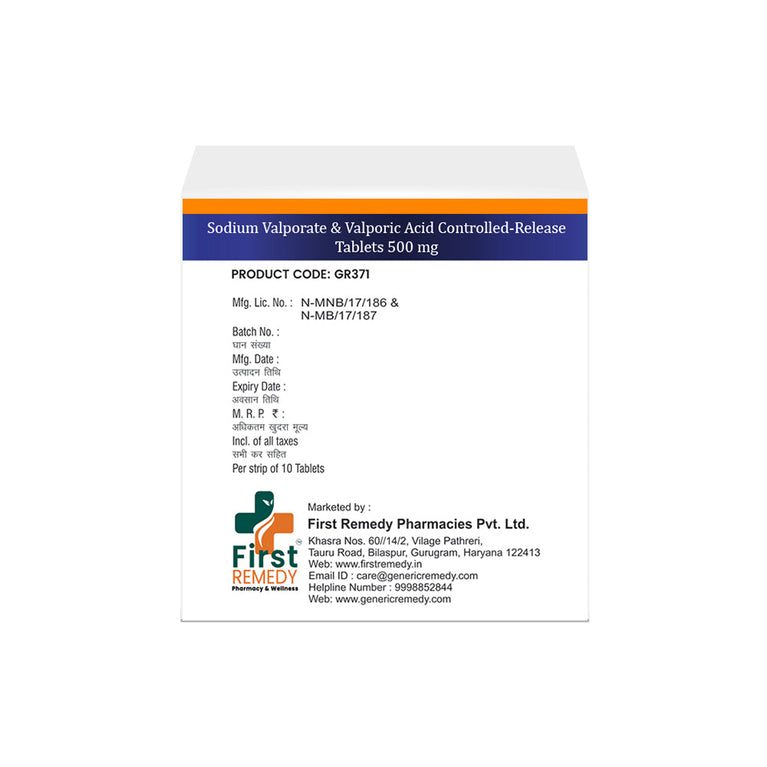 Sodium Valproate 333mg & Valproic Acid 145mg