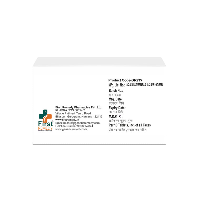 Box of Amlodipine & Hydrochlorothiazide tablets 5mg/12.5mg back image