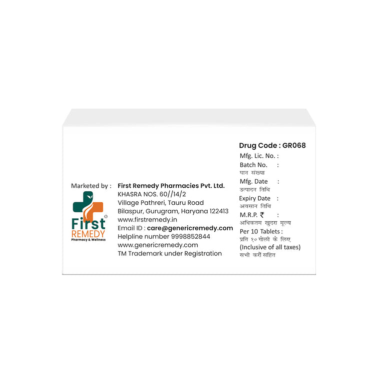 Box of Carvedilol tablets 6.25mg back image
