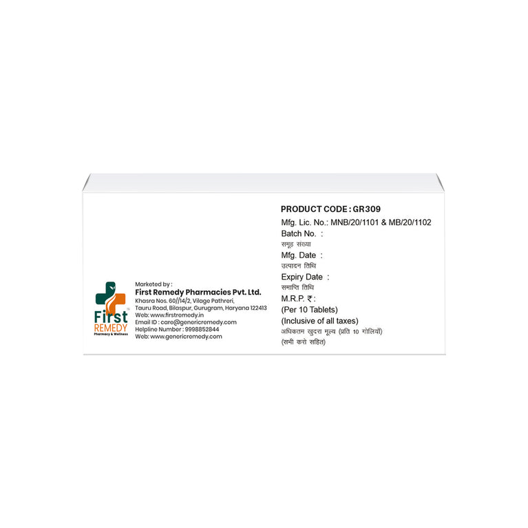Box of Chlorthalidone tablets 6.25mg back image