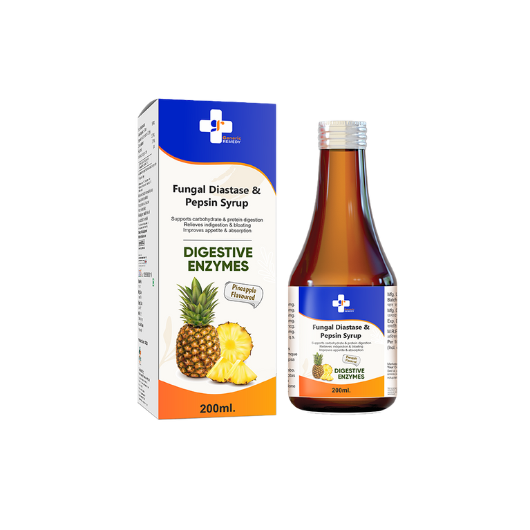 Bottle of Fungal Diastase & Pepsin syrup front image