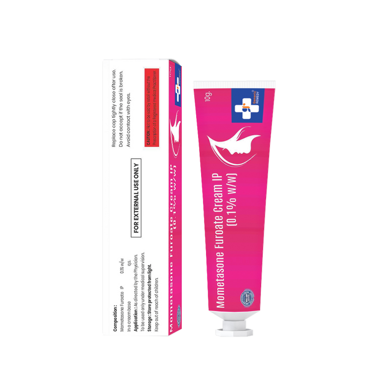 Tube of Mometasone Furoate cream 0.1% w/w composition image