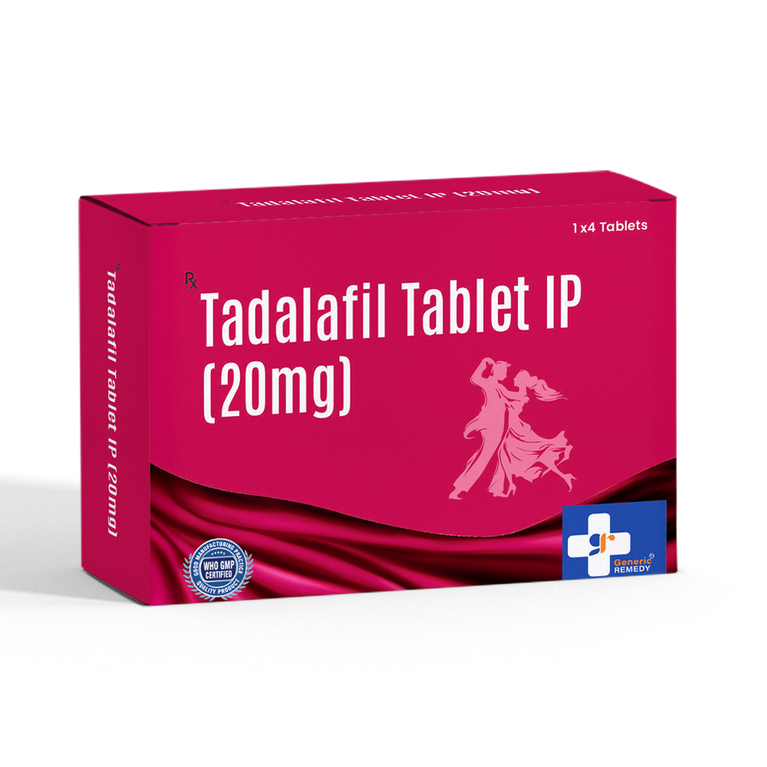 Box of Tadalafil tablet 20mg front image