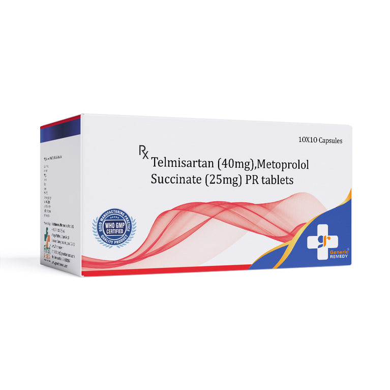 Telmisartan 40mg & Metoprolol 25mg PR Tablets IP