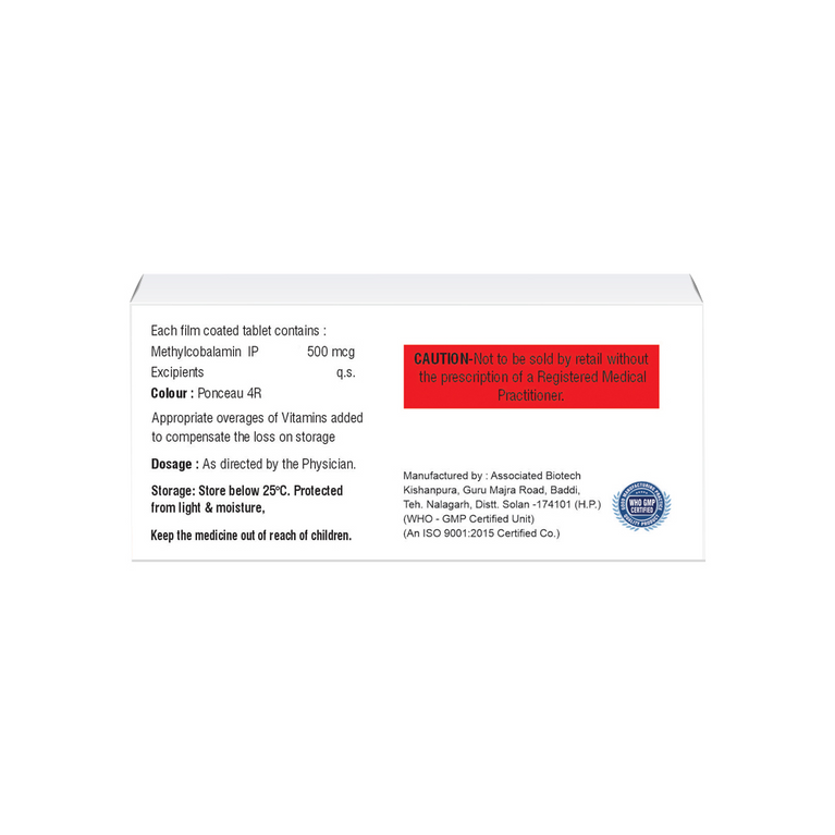 Methylcobalamin Tablet 500mcg IP