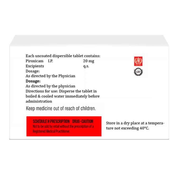 Piroxicam DT 20 mg Tablet IP
