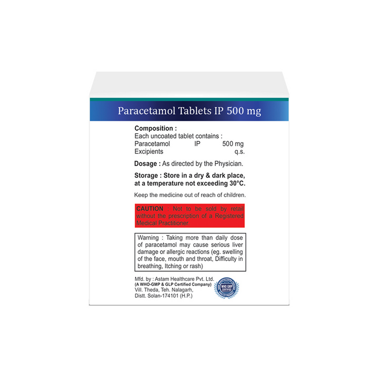 Paracetamol Tablets IP 500mg