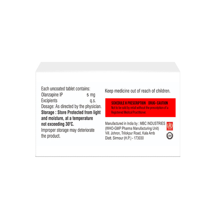 Olanzapine Tablets IP 5mg