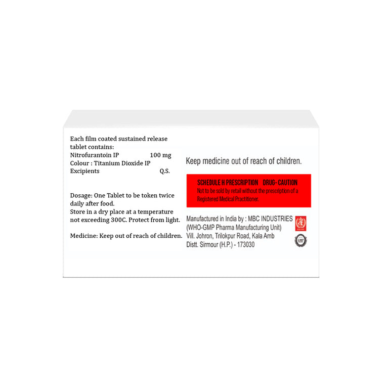 Nitrofurantoin 100 mg Tablets IP