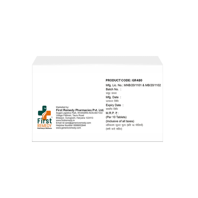 Box of Alfuzosin 10mg & Dutasteride 0.5mg tablets back image