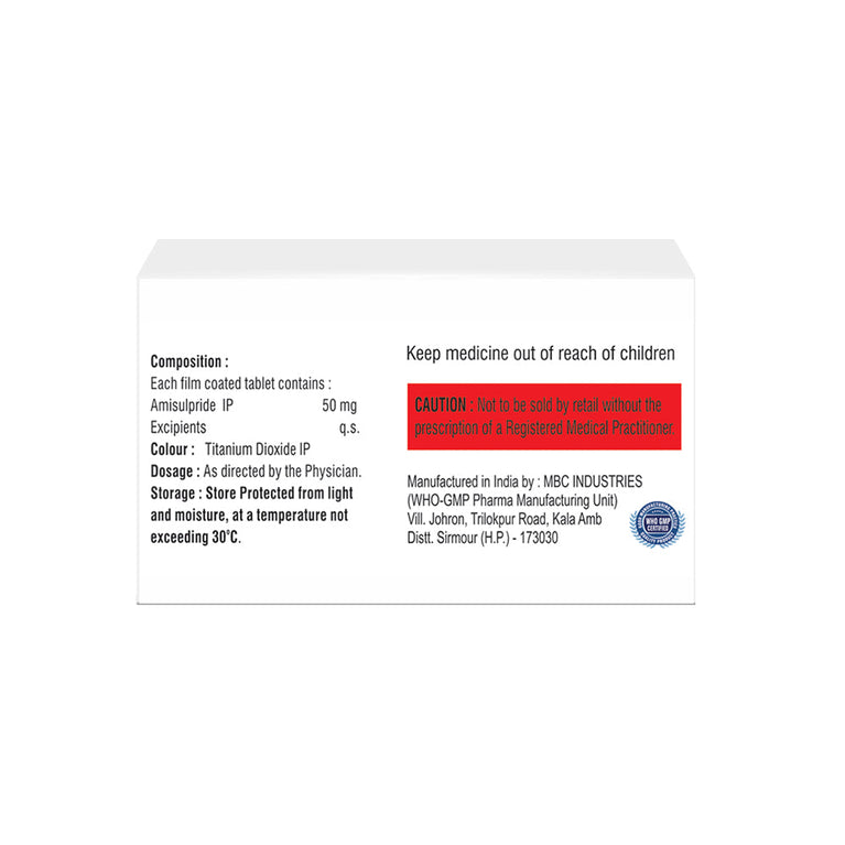 Amisulpride Tablets IP 50mg