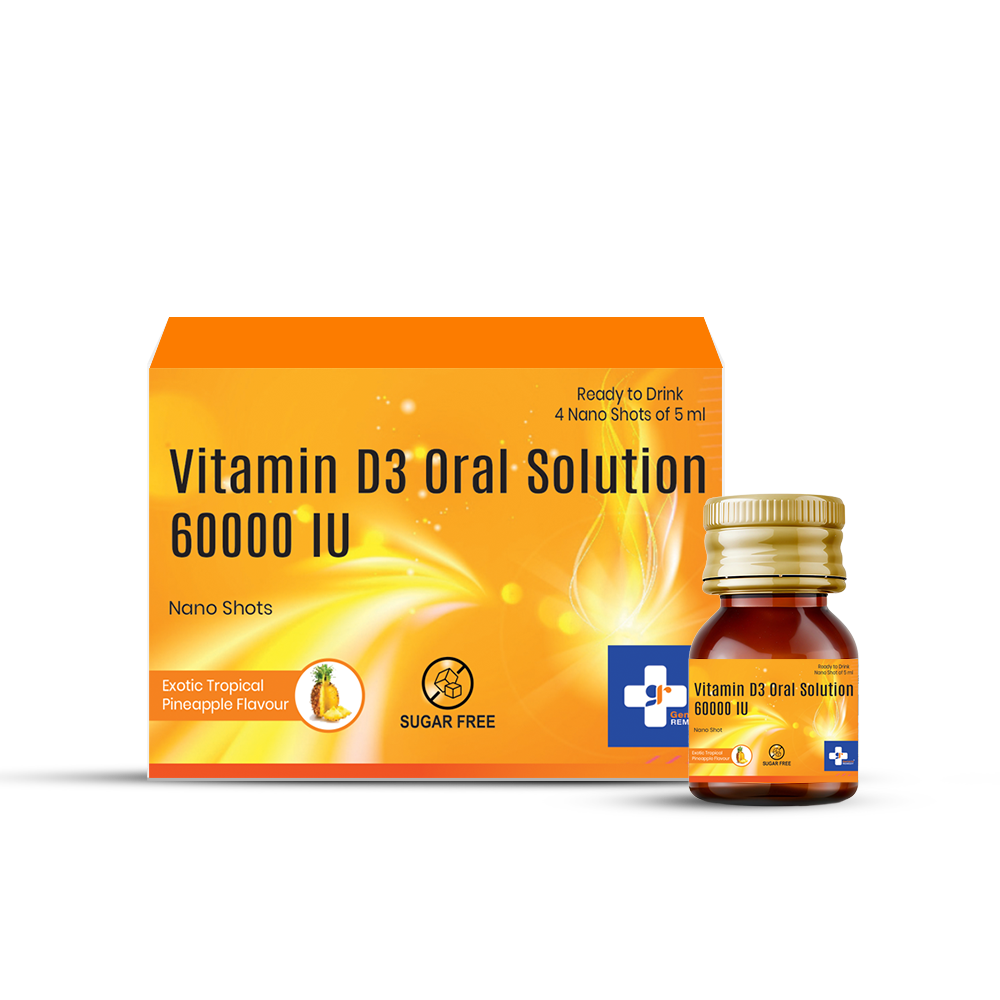 Bottle of Cholecalciferol 60k Solution 5ml front image 