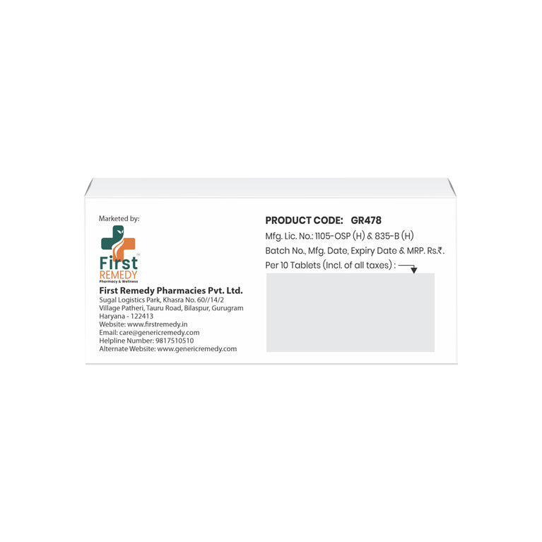 Box of Moxonidine tablets 0.2mg back image