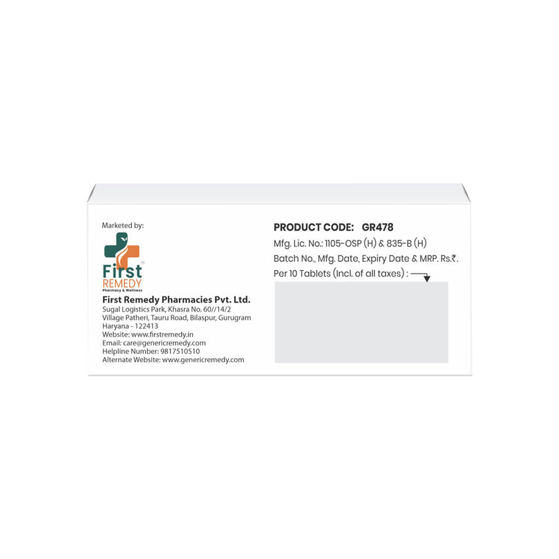 Box of Moxonidine tablets 0.2mg back image