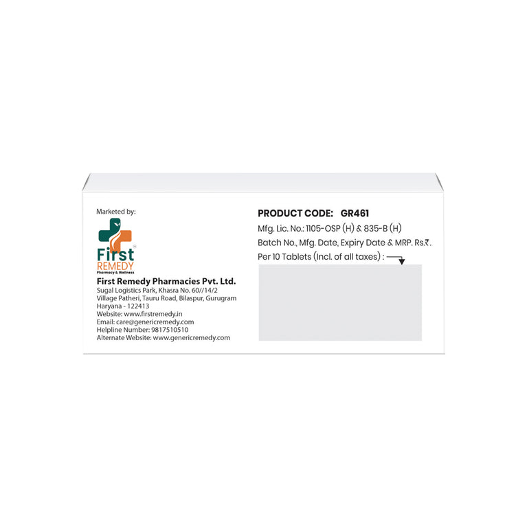 Box of Moxonidine tablets 0.3mg back image