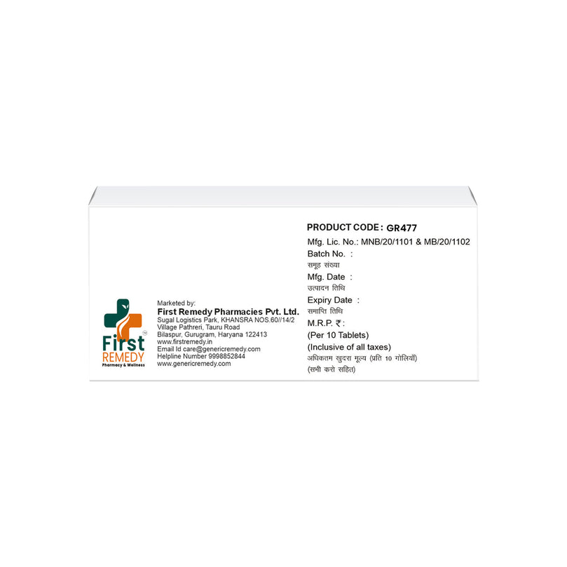 Box of Olmesartan Medoxomil 20mg & Chlorthalidone 12.5mg tablets with product details on a white background