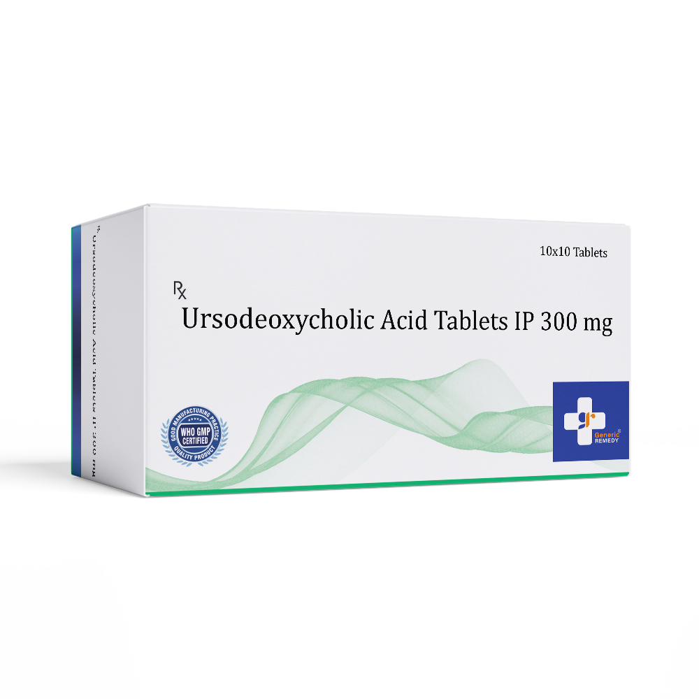 Box of Ursodeoxycholic Acid Tablets 300mg front images