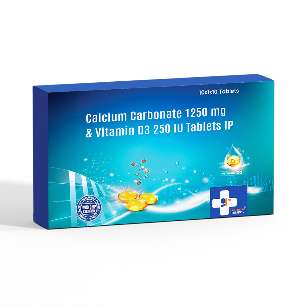 Calcium 1250mg & Vitamin D3 250IU Tablets IP