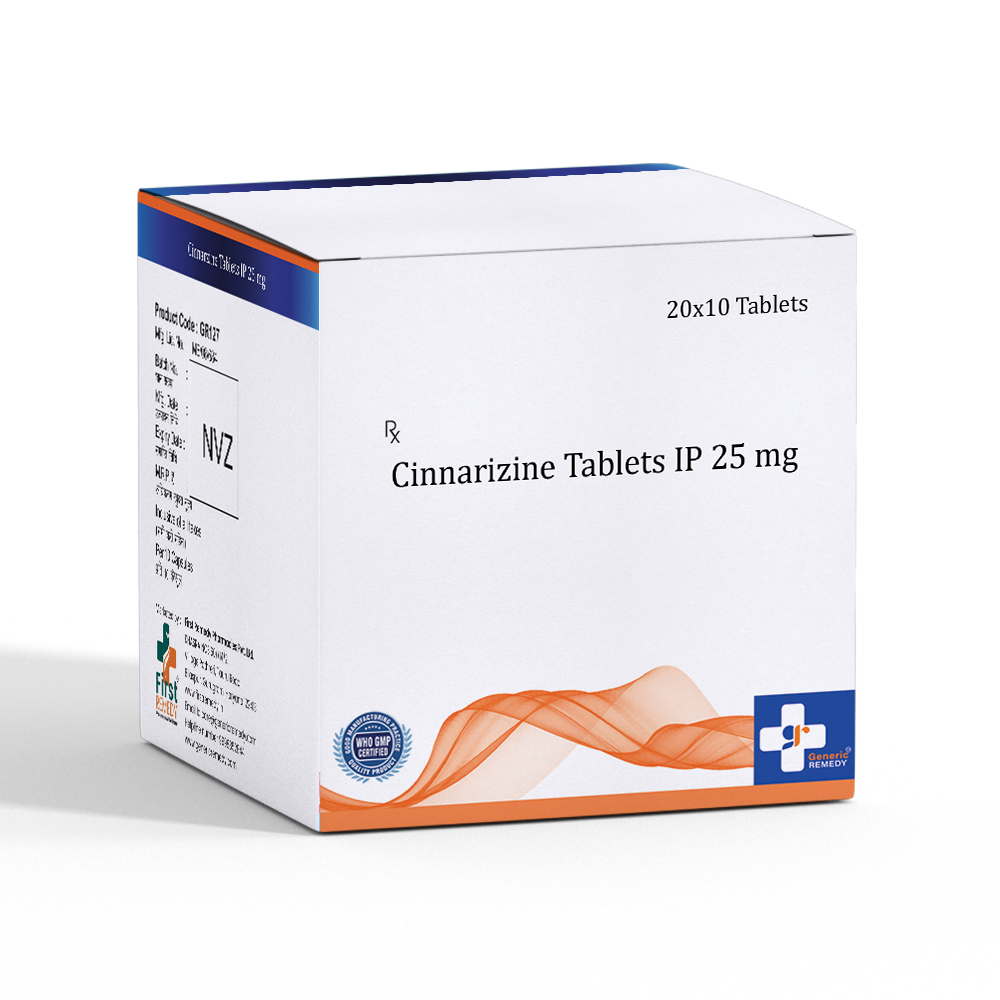 Cinnarizine 25mg Tablet IP