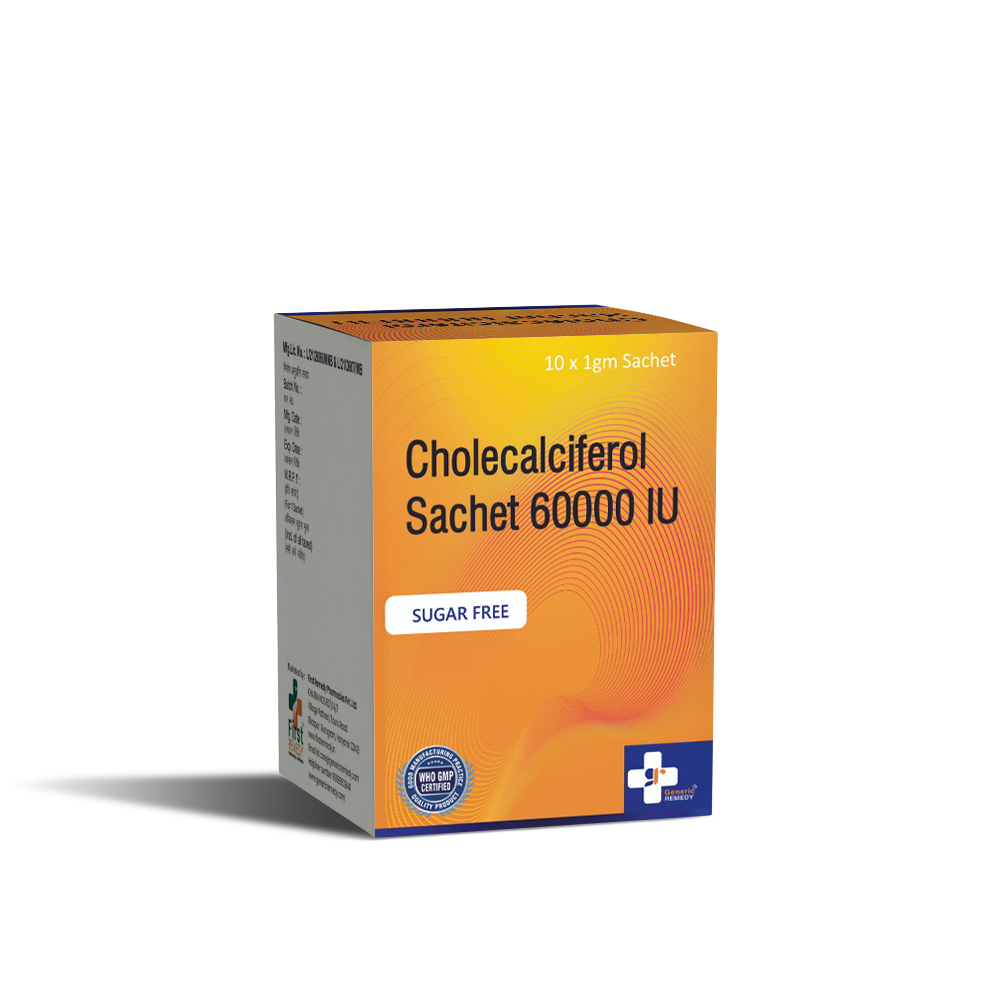 Cholecalciferol Granules 60000 IU sachet front image