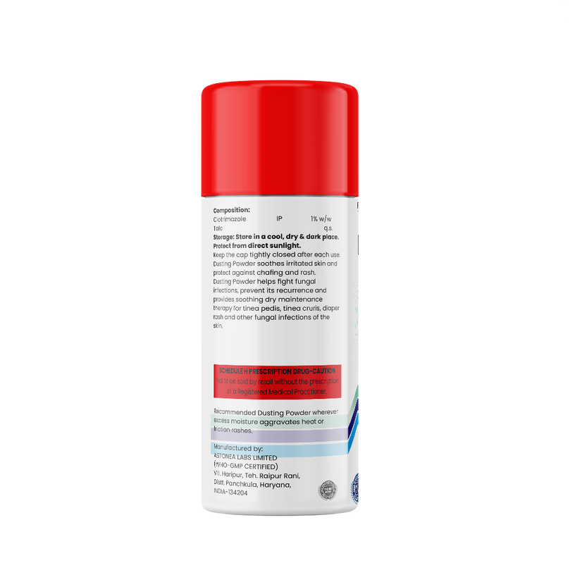 Bottle of Clotrimazole 100gm dusting powder composition image