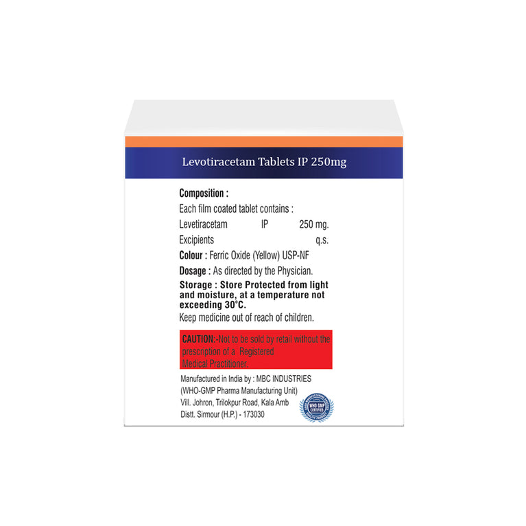 Levetiracetam Tablets IP 250 mg