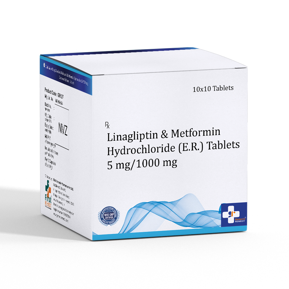 Linagliptin 5 mg & Metformin 1000 mg E.R. Tablet IP