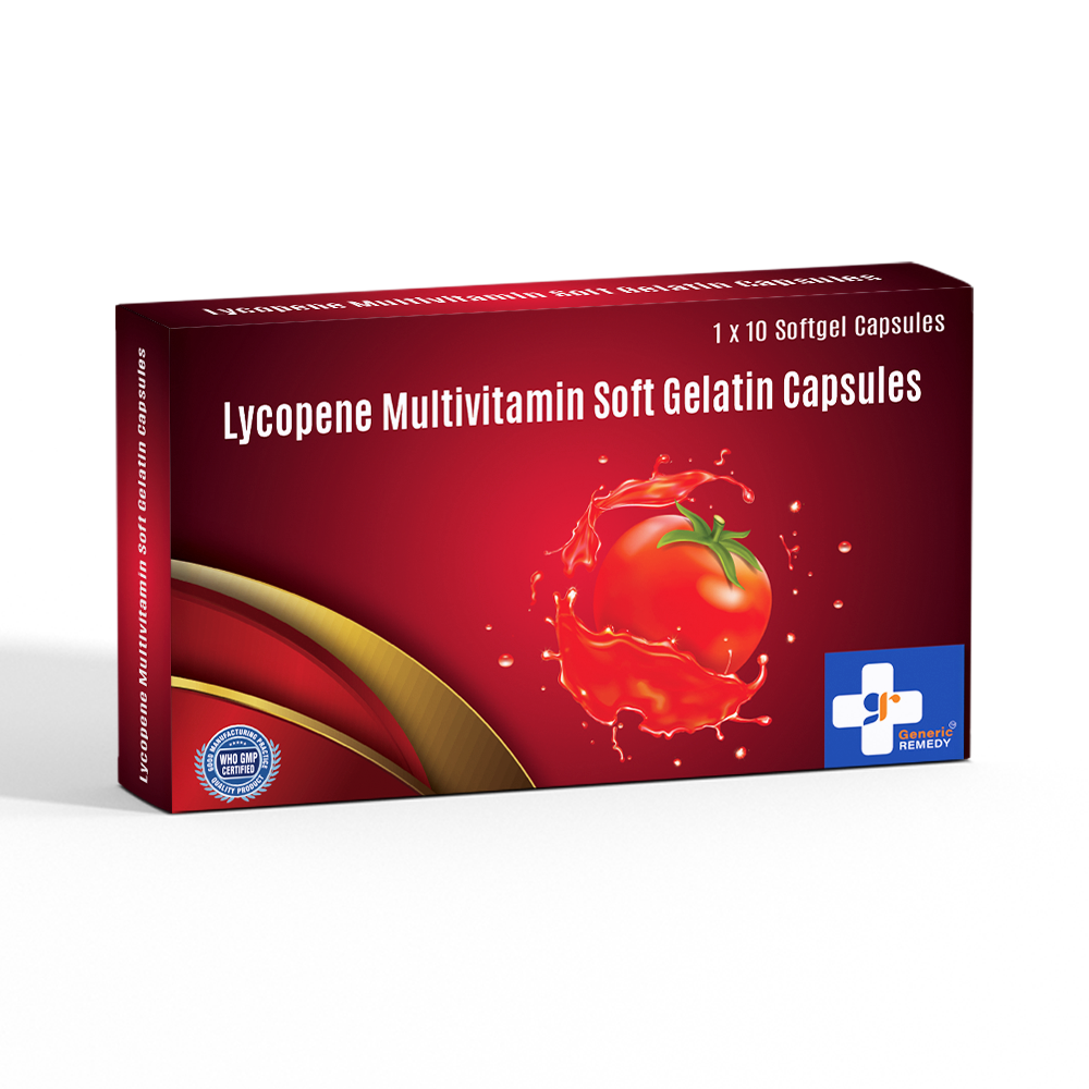 Box of Lycopene Multivitamin soft Gelatin capsule front image