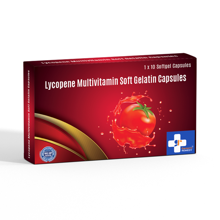Box of Lycopene Multivitamin soft Gelatin capsule front image