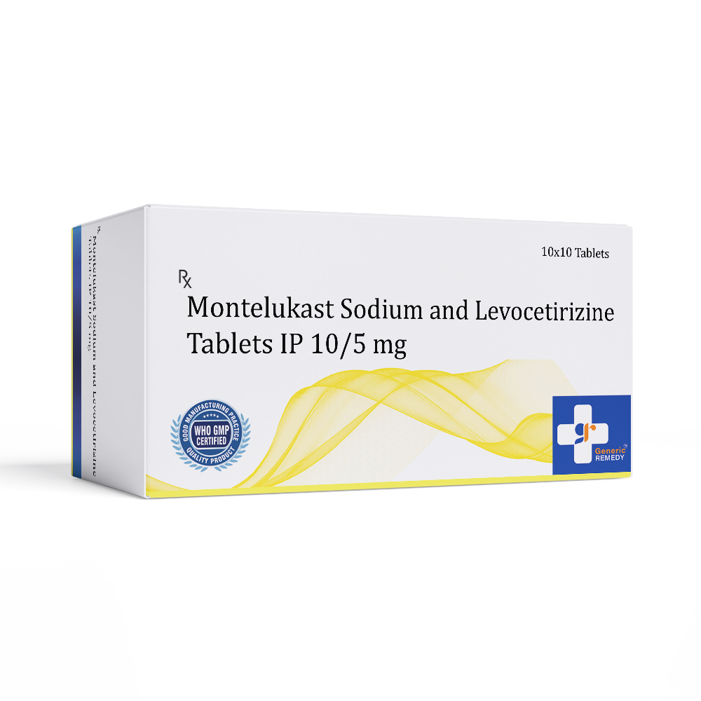 Montelukast Sodium & Levocetirizine tablets 10mg/5mg front image