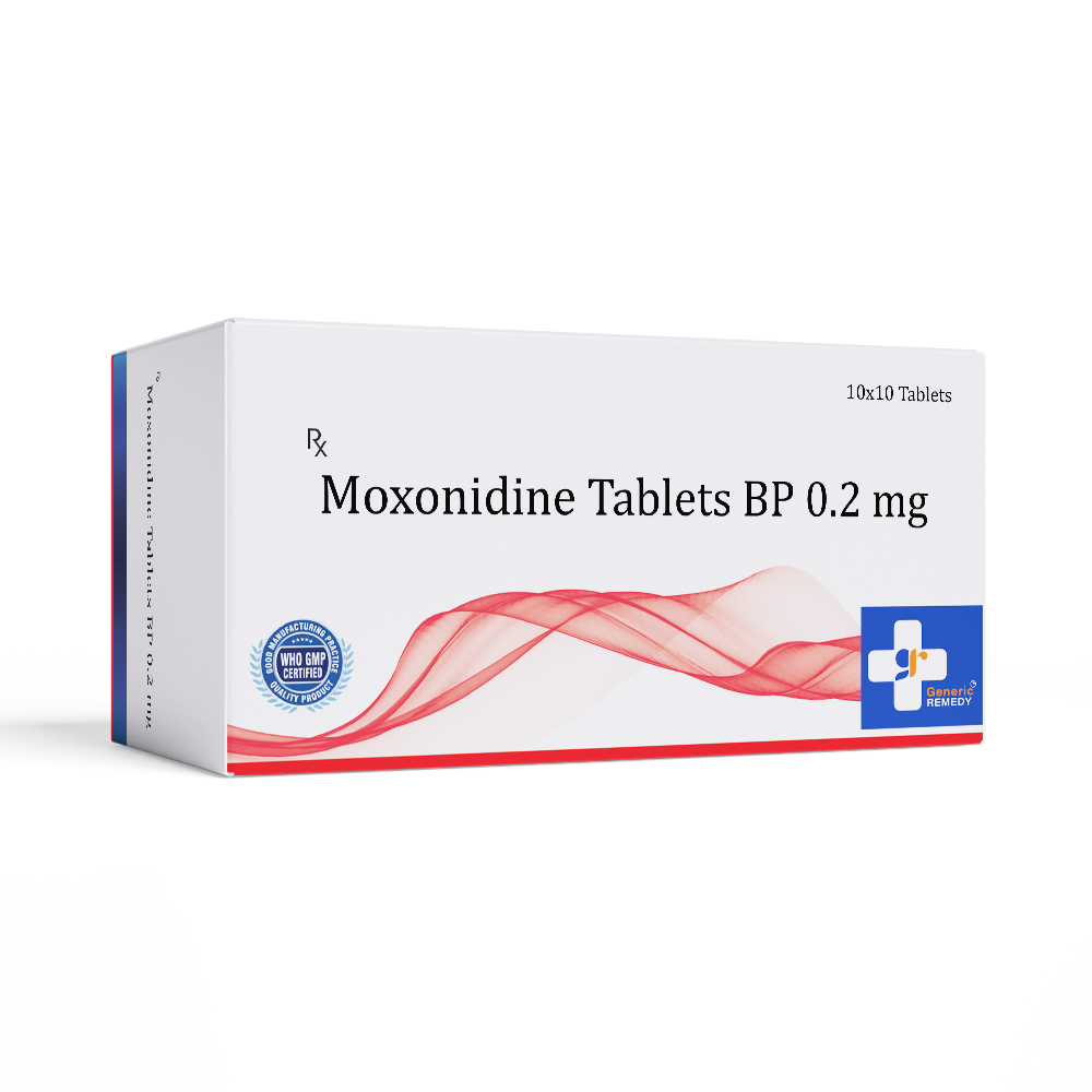 Moxonidine tablets BP 0.2 mg front image