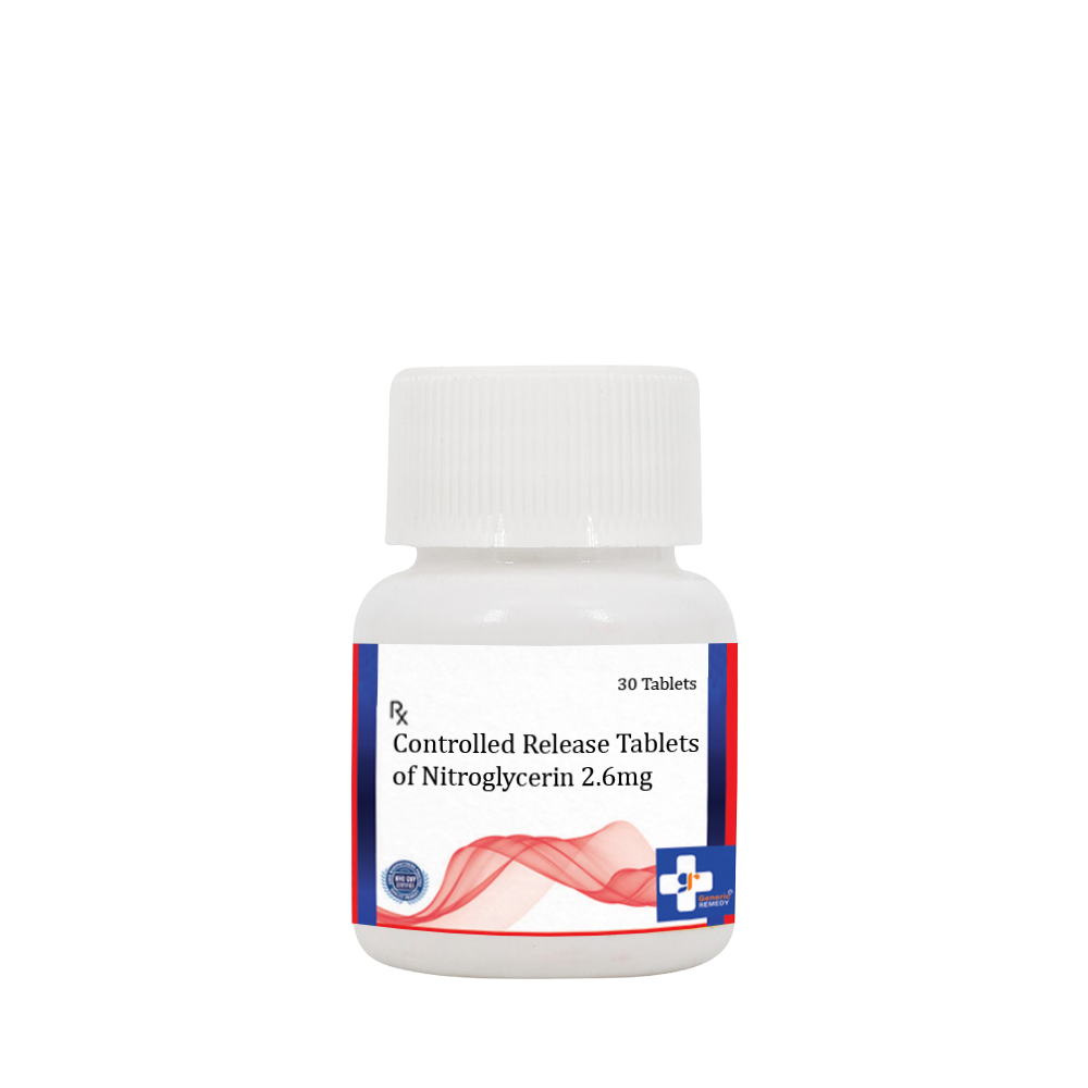 Nitroglycerin 2.6mg controlled release tablets front image