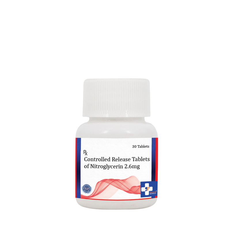 Nitroglycerin 2.6mg controlled release tablets front image