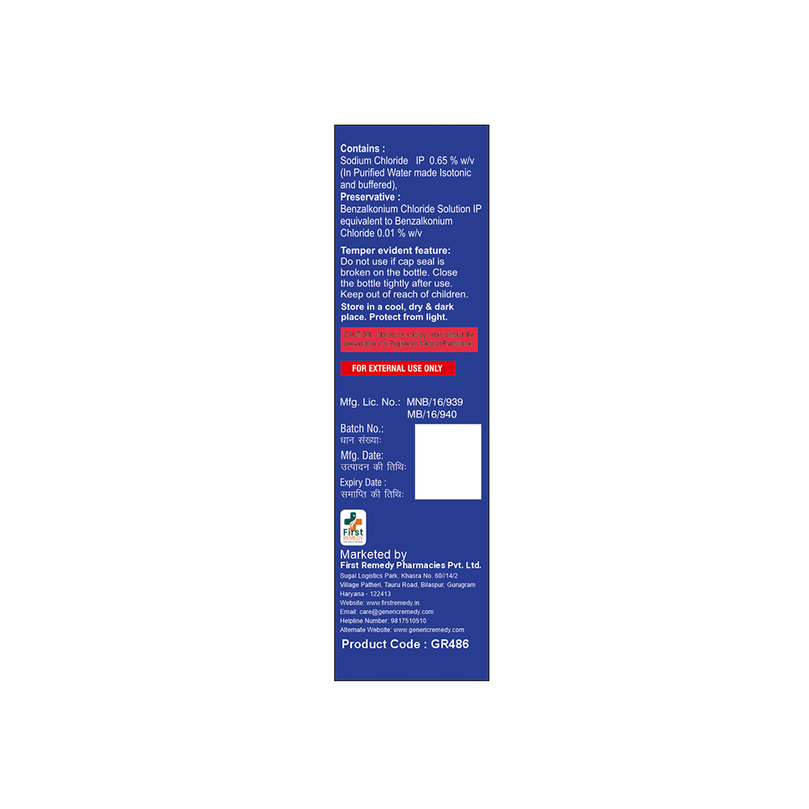 Sodium chloride nasal solution composition image