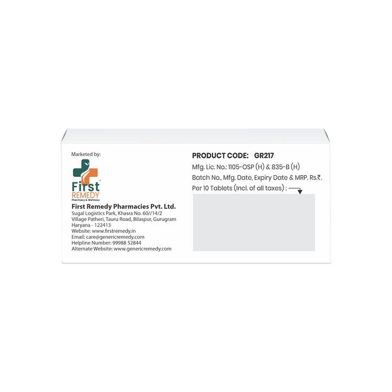 Box of Tamsulosin Hydrochloride Prolonged Release tablet 0.4mg back image