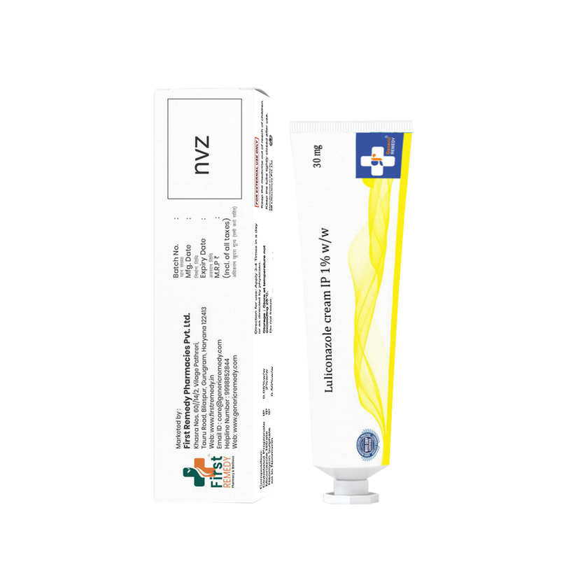 Tube of Luliconazole Cream 1% w/w back image