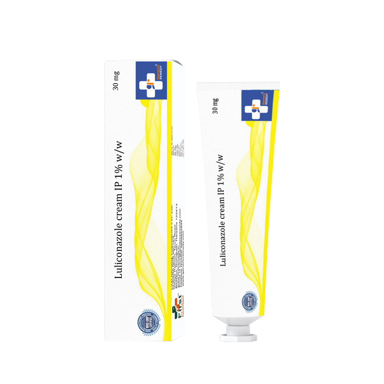 Tube of Luliconazole Cream 1% w/w front image