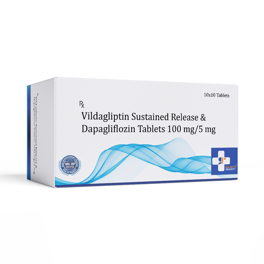 Dapagliflozin 5 mg & Vildagliptin 100 mg S.R. Tablet IP