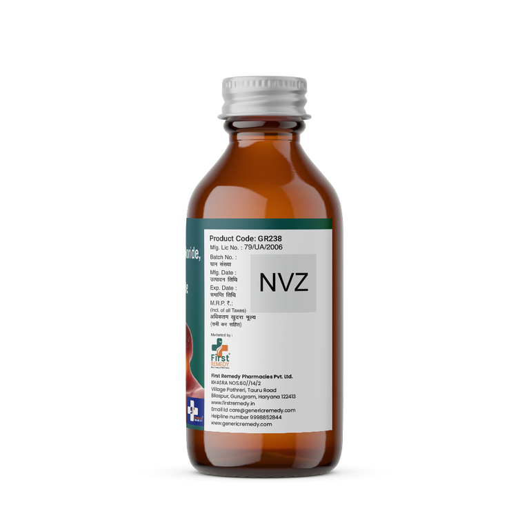 Bottle of Ambroxol Hydrochloride, Guaiphenesin & Terbutaline Sulphate syrup back image