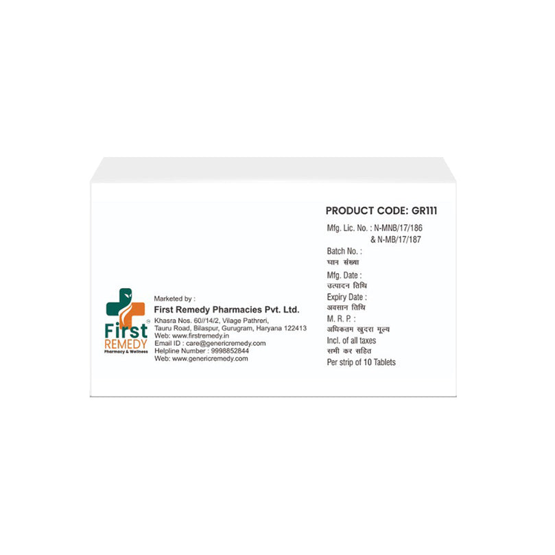 Box of Aripiprazole tablets 5mg back image