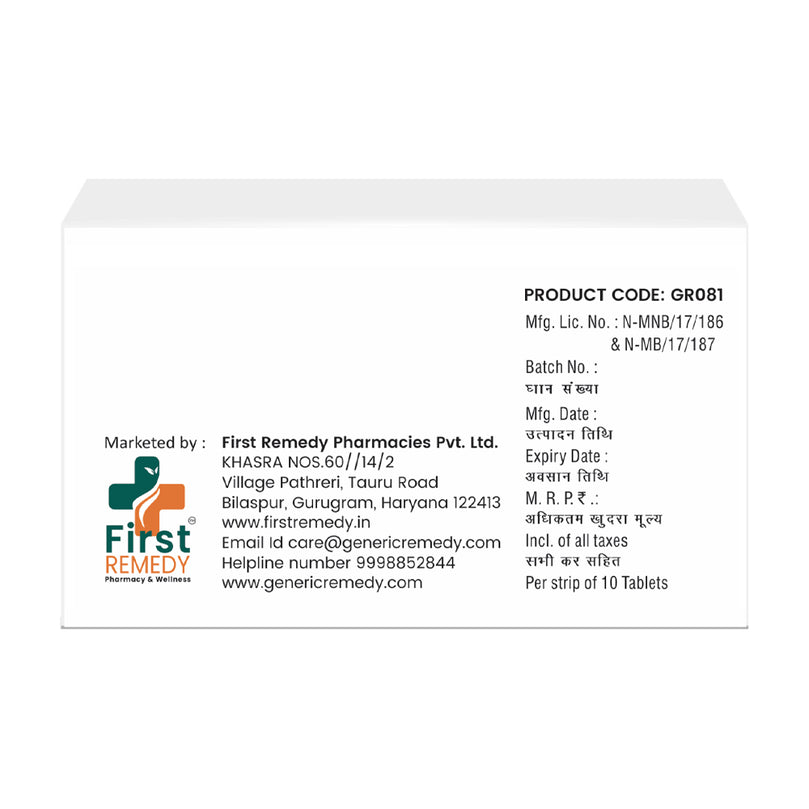 Box of Atorvastatin & Fenofibrate 10mg/160mg tablets back image 
