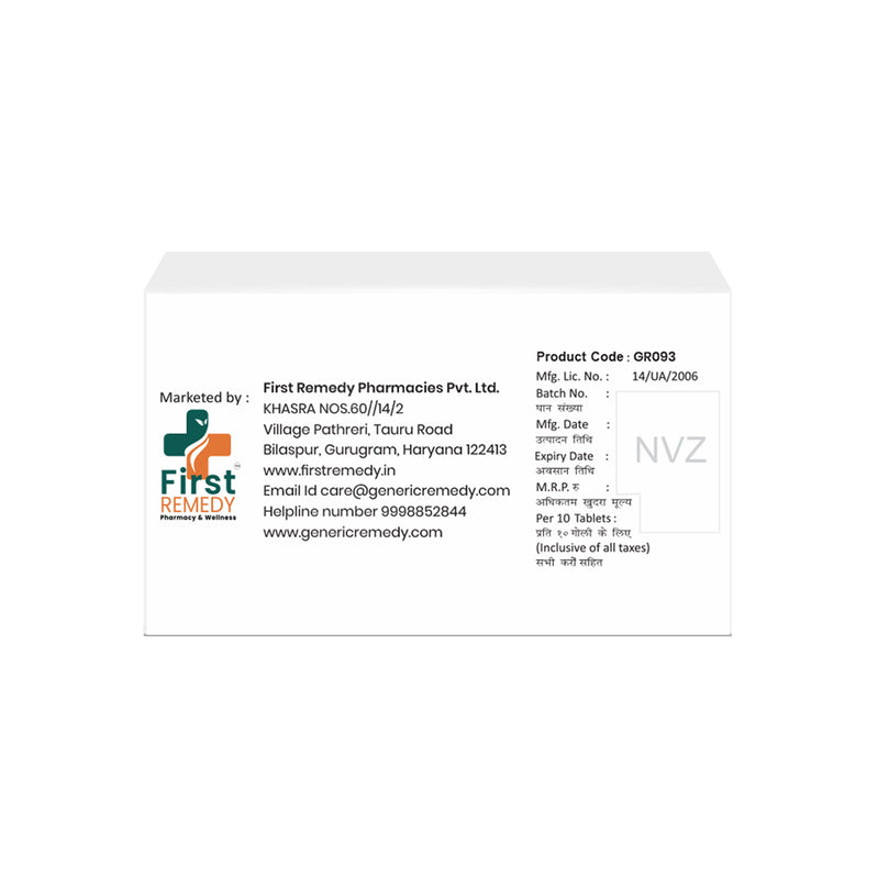 Box of Atorvastatin tablets 10mg back image