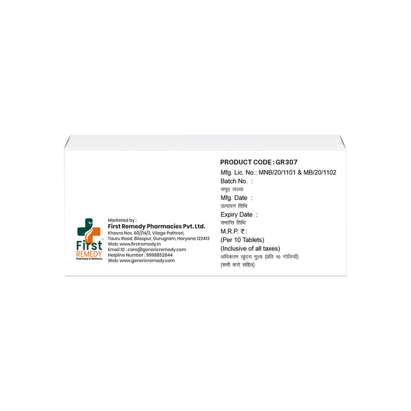 Box of Chlorthalidone tablets 12.5mg back image
